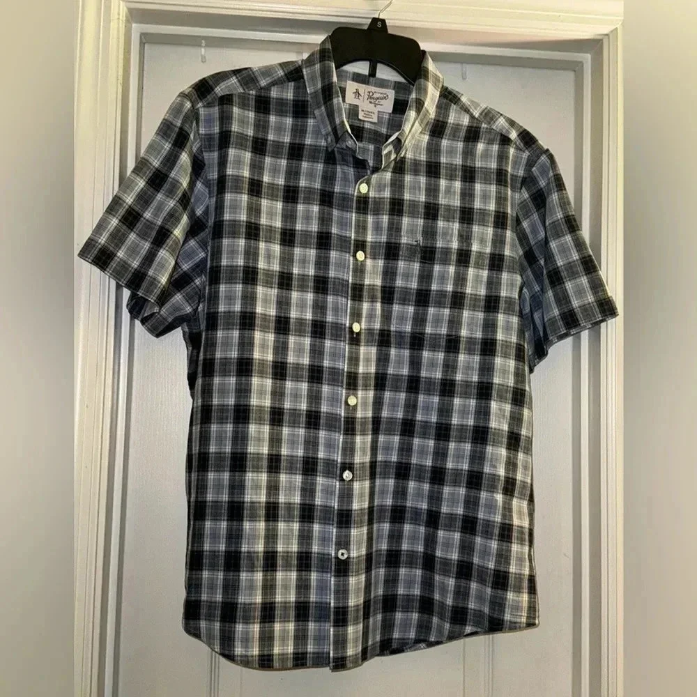 Original Penguin Short Sleeve Button Down Shirt
